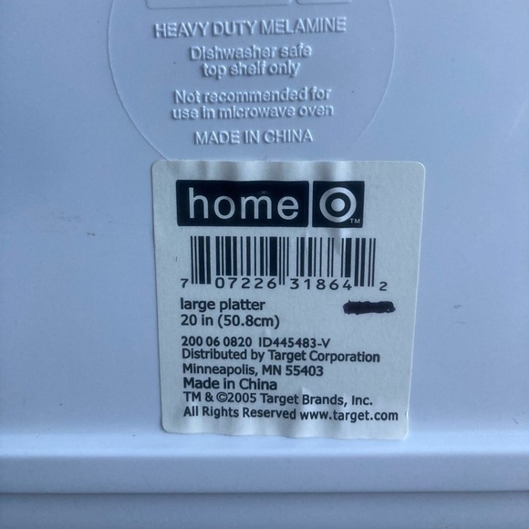 Home Turquoise Art Deco Beach Scene Heavy Duty Large Melamine Serving Platter - Picture 11 of 15